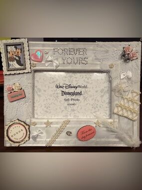 Disney Parks Disney Mickey and Minnie wedding picture frame